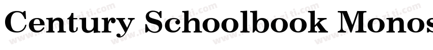 Century Schoolbook Monospace字体转换